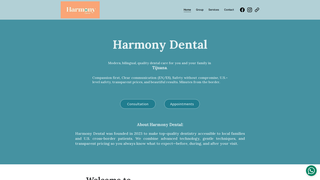 Thumbnail of harmonydentaltj.com