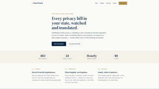 Screenshot of statewatch.io