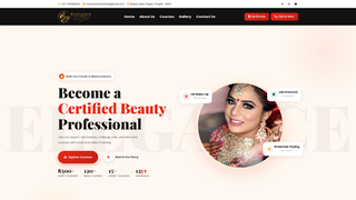 Screenshot of elegancebeautyacademy.com