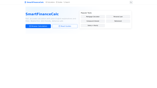 Thumbnail of clearmoneycalc.com