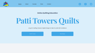 Screenshot of pattitowersquilts.com