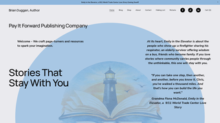 Screenshot of briandugganauthor.com