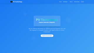 Thumbnail of pvtechnologys.com