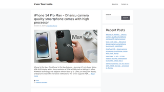 Thumbnail of curetourindia.com