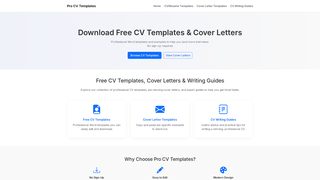 Thumbnail of procvtemplates.com