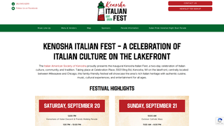 Thumbnail of kenoshaitalianfest.com
