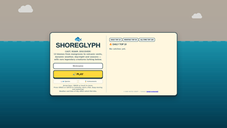 Screenshot of shoreglyph.com