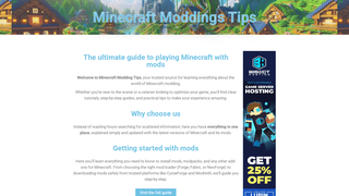 Thumbnail of minecraftmoddingtips.com