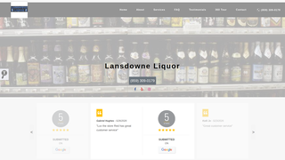 Screenshot of thoroughbredliquor.com