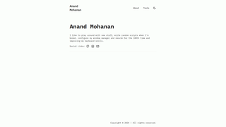 Thumbnail of anandmohanan.com