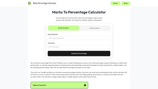 Thumbnail of markspercentagecalc.com
