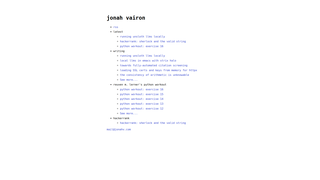 Thumbnail of jonahv.com