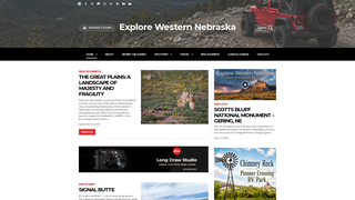 Screenshot of explorewesternnebraska.com