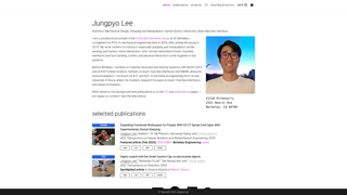 Screenshot of jungpyolee.com