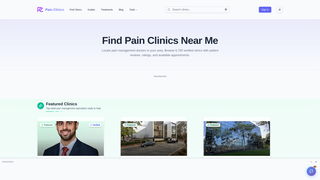 Screenshot of painmanagementdirectory.com
