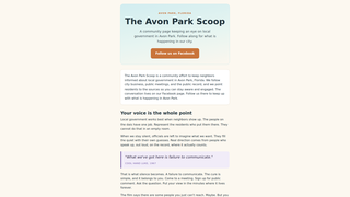Screenshot of avonparkfl.org