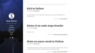 Thumbnail of ishansharma.net