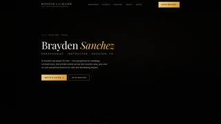 Screenshot of houstonsaxplayer.com