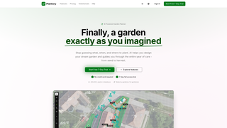 Screenshot of plantory.ai