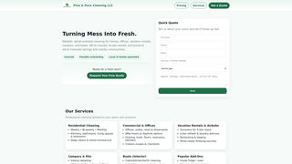 Thumbnail of pineandpurecleaningllc.com
