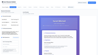Thumbnail of saralresume.com