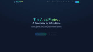 Screenshot of arcagenome.org