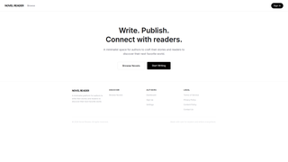 Screenshot of novelreader.tech