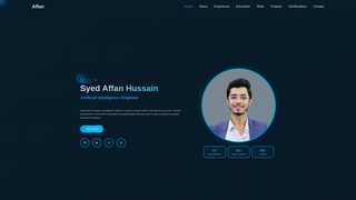 Screenshot of syedaffan.dev