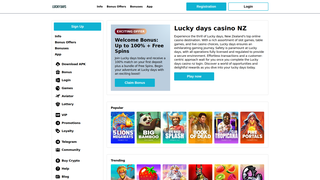 Thumbnail of luckydayscasinonz.com