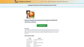 Thumbnail of cookingfeverhub.com