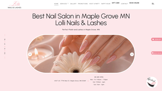 Screenshot of lollinailslash.com
