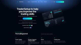 Screenshot of tradersetup.app
