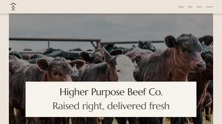 Thumbnail of higherpurposebeef.com