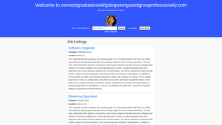 Thumbnail of connectgraduateswithjobopeningsandgrowprofessionally.com