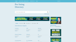 Thumbnail of prolistingdirectory.com