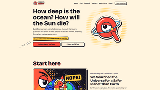 Screenshot of quirkscience.com