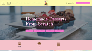 Screenshot of cakemonkeybakerymo.com