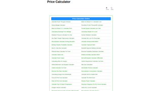 Thumbnail of price-calculator.org