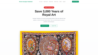 Screenshot of savekaruppurkalamkariart.org