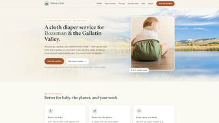 Screenshot of gallatincloth.com