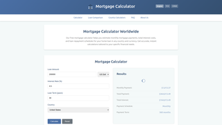 Thumbnail of mortgagefreecalculator.com