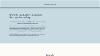 Screenshot of brunetteproductions.org