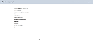 Thumbnail of exclamationmarklit.com