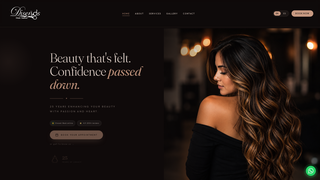 Screenshot of disenoshairsalon.com