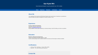 Thumbnail of ayekyawmin.com
