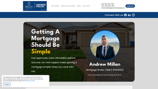 Screenshot of millanmortgages.com
