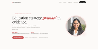 Screenshot of shrutisheshadri.com