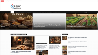 Screenshot of relicrecipes.com