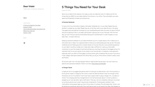 Thumbnail of dear-violet.com