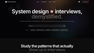 Screenshot of systemdesignstudy.com